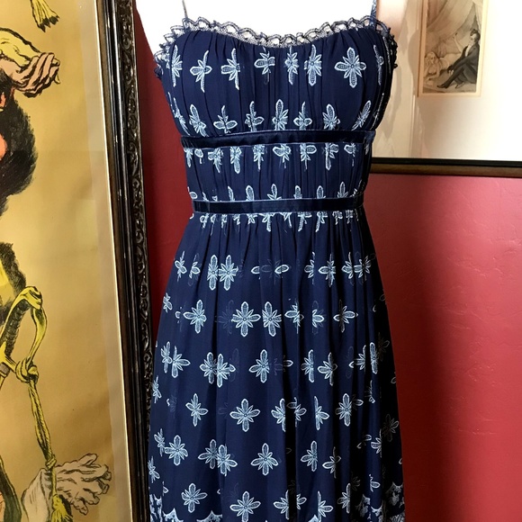 Silk BCBG Paris Printed Summer Dress - Picture 1 of 6